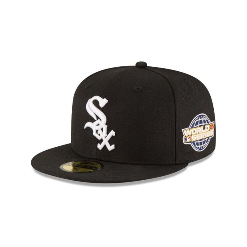 MLB Chicago White Sox 2005 World Series Wool 59Fifty Fitted (JLM6970) - Blue New Era Caps